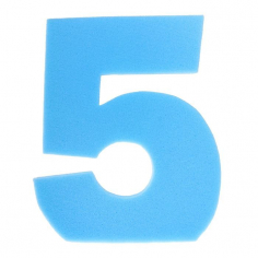 Цифра Неон Синяя "5" (поролон) Цифра Неон Синяя
